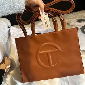 Medium Tan Telfar shopping bag